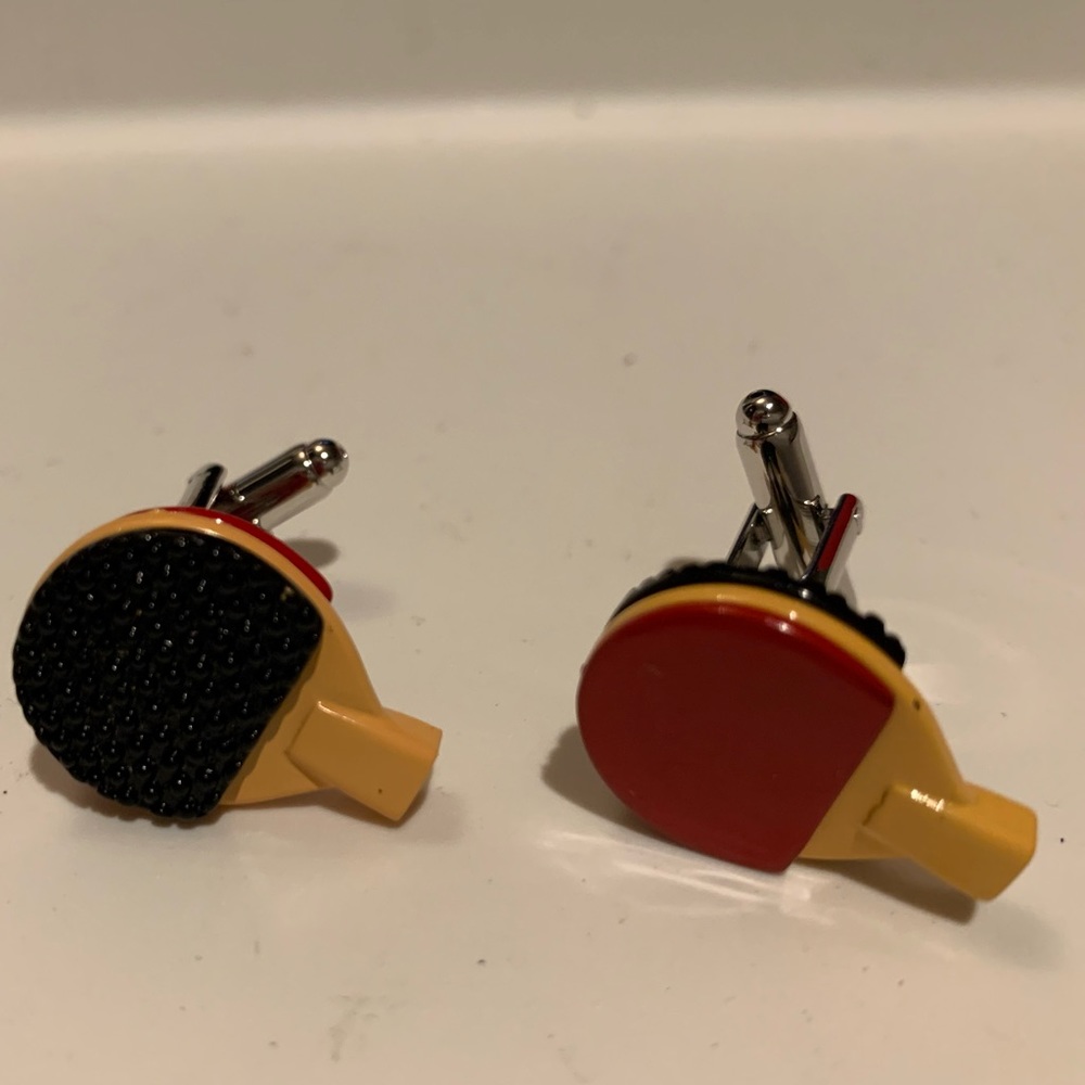New Ping Pong Paddle Cuff Links